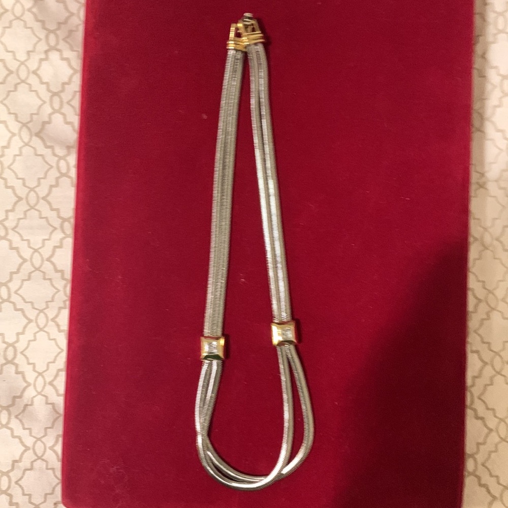 Two Strand Silver Necklace - Picture 2 of 6